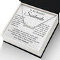 Soulmate Necklace Gift From Husband, Wedding Anniversary Romantic Gifts for Wife from Husband, Soulmate Birthday Gifts Message Card and Necklace Gifts Box Gift Box Styles on Birthday, Wedding, Anniversary, Valentine CUSTOM NAME