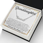 Granddaughter Necklace From Grandma Grandpa, Granddaughter gifts On Birthday, Graduation Gift For Granddaughter, Necklace Custom Name Message Card and Gift Box Styles on Birthday, Christmas, Wedding, Anniversary CUSTOM NAME