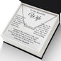 Wife Necklace Gift From Husband, Wedding Anniversary Romantic Gifts for Wife from Husband, Wife Birthday Gifts Message Card and Necklace Gifts Box Gift Box Styles on Birthday, Wedding, Anniversary, Valentine CUSTOM NAME