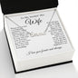 To My Beautiful Wife Necklace, Wedding Anniversary Jewelry for Women, Anniversary Gifts For Wife From Husband To My Wife Necklace Message Card and Necklace Gift Box Gift Box Styles on Birthday, Wedding, Anniversary, Valentine CUSTOM NAME
