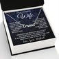 Wife Necklace Gifts From Husband, For Wife From Husband, Soulmate Valentine Gifts From Husband, Necklaces For Wife From Husband To My Wife Necklace Message Card and Necklace Gift Box Gift Box Styles on Birthday, Wedding, Anniversary, Valentine CUSTOM NAME