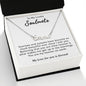 To My Lovely Soulmate Necklace Gift From Husband To My Badass Wife Pendant Anniversary Jewelry with Message Card and Gift Box. Gift for Wife. Necklace Gift Set for Wife Necklace Gifts Box Gift Box Styles CUSTOM NAME
