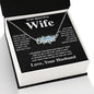 Wife Necklace Gift From Husband To My Badass Wife Pendant Valentines Day Anniversary Jewelry with Message Card and Gift Box. Gift for Wife. Necklace Gift Set for Wife CUSTOM NAME