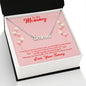To My Mommy Necklace, Dear Mom, Mother's Day Necklace, Gift for Mom from Daughter Son, Amazing Mom, Perfect Mom, Happy Mother's Day Gifts, Love Knot Necklace Message Card and Gift Box Styles on Birthday, Christmas, Anniversary  CUSTOM NAME