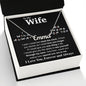 To My Wife Necklace To My Future Wife Necklace Gifts, Promise Necklace For Her, Fiance Gifts For Her, Valentine Gifts For Soulmate From Husband With Message Card Box LED, Soulmate Necklace For Women, To My Wife Necklace CUSTOM NAME