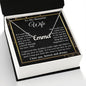 Wife Necklace Gift for Her, Soulmate Jewelry, Necklace for Future Wife, Valentine Jewelry for Wife Necklace Gifts from Husband - Soulmate Gift Necklace with Message Card and Gift Box CUSTOM NAME