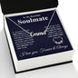 To My Future Wife Necklace My Last Everything, Promise Necklace For Her, Fiance Gifts For Her, Birthday Gifts For Future Wife With Message Card Box LED, Soulmate Necklace For Women, To My Wife Necklace CUSTOM NAME