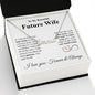 Future Wife Necklace My Last Everything, Promise Necklace For Her, Fiance Gifts For Her, Valentine Gifts For Future Wife With Message Card Box LED, Soulmate Necklace For Women, To My Wife Necklace copy CUSTOM NAME