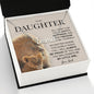 Necklace Gift, Daughter Gifts From Dad, Father Daughter Necklace, To My Daughter Lion Dad And Daughter Necklace Custom Name Message Card and Gift Box Styles on Birthday, Christmas, Valentine CUSTOM NAME