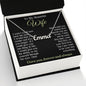 To My Beautiful Soulmate Necklace Gift for Her, Wife Gifts From Husband, Anniversary Gifts For Wife From Husband To My Soulmate Necklace Message Card and Necklace Gift Box Gift Box Styles on Birthday, Wedding, Anniversary, Valentine CUSTOM NAME