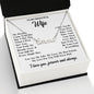 To My Wife Necklace Gift for Her, Soulmate Necklace, Necklaces for Wife from Husband, Valentine To My Wife Necklace, Soulmate Gifts, Necklace Message Card and Gift Box Styles on Birthday, Wedding, Anniversary, Valentine CUSTOM NAME