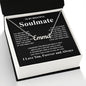 Gifts For Soulmate Birthday Gifts From Husband Necklace Valentines Days, Necklace for Future Soulmate, Anniversary Necklace Jewelry for Wife Necklace Gifts from Husband - Soulmate Gift Necklace with Message Card and Gift Box CUSTOM NAME