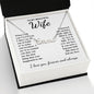 To My Beautiful Wife Necklace Gift for Her, Soulmate for Wife Birthday Gifts from Husband, Anniversary for Women, Soulmate Gifts, Message Card and Necklace Gifts Box Gift Box Styles on Birthday, Wedding, Anniversary, Valentine CUSTOM NAME