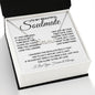 To My Beautiful Soulmate Necklace, Soulmate Jewelry For Women, Wife Necklace From Husband, Soulmate Gifts For Her, To My Future Wife Necklace Message Card and Necklace Gift Box Gift Box Styles on Birthday, Wedding, Anniversary, Valentine CUSTOM NAME