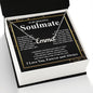 Gifts For Soulmate Birthday Gifts From Husband Necklace Valentines Days, Necklace for Future Soulmate, Valentine Wedding Jewelry for Wife Necklace Gifts from Husband - Soulmate Gift Necklace with Message Card and Gift Box CUSTOM NAME