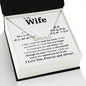 To My Wife Necklace To My Future Wife Gifts, Promise Necklace For Her, Fiance Gifts For Her, Valentine Gifts For Soulmate From Husband With Message Card Box LED, Soulmate Necklace For Women, To My Wife Necklace CUSTOM NAME