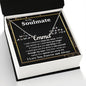 To My Soulmate Necklace To My Future Wife Necklace Gifts, Promise Necklace For Her, Fiance Gifts For Her, Wedding Necklace Gifts For Soulmate From Husband With Message Card Box LED, Soulmate Necklace For Women, To My Wife Necklace CUSTOM NAME