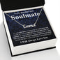 Gifts For Soulmate Birthday Gifts From Husband Necklace Valentines Day, Necklace for Future Soulmate, Wedding Valentine Jewelry for Wife Necklace Gifts from Husband - Soulmate Gift Necklace with Message Card and Gift Box CUSTOM NAME