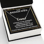 Wife Necklace Gift From Husband To My Badass Wife Pendant Valentine Jewelry with Message Card and Gift Box. Gift for Wife. Necklace Gift Set for Wife Necklace Gifts Box Gift Box Styles CUSTOM NAME
