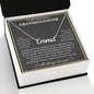 To My Beautiful Granddaughter Necklace, Granddaughter Gifts From Grandma Grandmother Or Grandpa Grandfather, Necklace Custom Name Message Card and Gift Box Styles on Birthday, Christmas, Wedding, Anniversary CUSTOM NAME