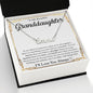 Granddaughter Necklace From Grandma Grandpa, Granddaughter gifts On Birthday, Graduation Gift For Granddaughter, Necklace Custom Name Message Card and Gift Box Styles on Birthday, Christmas, Wedding, Anniversary CUSTOM NAME