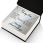 To My Love "Promise NecklaceGift for Fiance, Girlfriend, Future Wife, Wife. Fiance, Girlfriend, Future Wife, Wife Gift, Love Knot Meaningful Necklace Message Card and Gift Box Styles on Birthday, Christmas, Anniversary CUSTOM NAME
