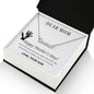 Dear Mom Necklace, Dear Mom, Mother's Day Necklace, Gift for Mom from Son, Amazing Mom, Perfect Mom, Happy Mother's Day Gifts, Love Knot Necklace Message Card and Gift Box Styles on Birthday, Christmas, Anniversary  CUSTOM NAME