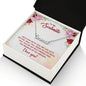 To My Soulmate Necklace I Love You Wife Love Knot Message Card and Box Gift Set for Girlfriend Women from Husband Boyfriend Couples, Meaningful Necklace Message Card and Gift Box Styles on Birthday, Christmas, Anniversary CUSTOM NAME