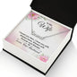 To My Wife Necklace, Wife Necklace, Wife Gift, WIfe Gift From Husband, Happy Anniversary, Meaningful Necklace Message Card and Gift Box Styles on Birthday, Christmas, Anniversary CUSTOM NAME