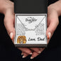 Necklace Gift, Daughter Gifts From Lion Dad, Father Daughter Necklace Gifts, To My Daughter Lion Dad And Daughter Necklace Custom Name Message Card and Gift Box Styles on Birthday, Christmas, Valentine CUSTOM NAME
