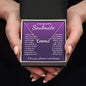 To My Beautiful Soulmate Necklace Gift for Her, Soulmate for Wife Birthday Gifts from Husband, Valentine for Women, Soulmate Gifts, Message Card and Necklace Gifts Box Gift Box Styles on Birthday, Wedding, Anniversary, Valentine CUSTOM NAME