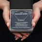 Wife Necklace Gift From Husband To My Badass Wife Pendant Birthday Jewelry with Message Card and Gift Box. Gift for Wife. Necklace Gift Set for Wife Necklace Gifts Box Gift Box Styles CUSTOM NAME