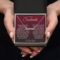 To My Soulmate Necklace For Women, Couple Gifts For Girlfriend, Valentine Christmas Presents For Girlfriend, Valentine Necklace Gifts For Wife, Women Romantic Jewelry For Her Vanlentine Day's Message Card and Gift Box Styles CUSTOM NAME