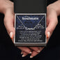 To My Soulmate Necklace To My Future Wife Necklace Gifts, Promise Necklace For Her, Fiance Gifts For Her, Valentine Necklace Gifts For Soulmate From Husband With Message Card Box LED, Soulmate Necklace For Women, To My Wife Necklace CUSTOM NAME