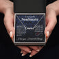 To My Beautiful Soulmate Necklace My Last Everything, Promise Necklace For Her, Fiance Gifts For Her, Wedding Gifts For Future Wife With Message Card Box LED, Soulmate Necklace For Women, To My Wife Necklace CUSTOM NAME