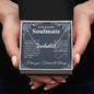 To My Beautiful Soulmate Necklace My Last Everything, Promise Necklace For Her, Fiance Gift For Her, Wedding Gifts For Future Wife With Message Card Box LED, Soulmate Necklace For Women, To My Wife Necklace CUSTOM NAME