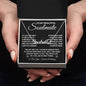 To My Beautiful Soulmate Necklace Gift for Her, Soulmate for Wife Birthday Gifts from Husband, Valentine Jewelry for Women, Soulmate Gifts, Message Card and Necklace Gifts Box Gift Box Styles on Birthday, Wedding, Anniversary, Valentine CUSTOM NAME