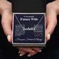 Future Wife Necklace My Last Everything, Promise Necklace For Her, Fiance Gifts For Her, Birthday Gifts For Future Wife With Message Card Box LED, Soulmate Necklace For Women, To My Wife Necklace CUSTOM NAME