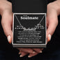 To My Soulmate Necklace To My Future Wife Necklace Gifts, Promise Necklace For Her, Fiance Gifts For Her, Valentine Gifts For Soulmate From Husband With Message Card Box LED, Soulmate Necklace For Women, To My Wife Necklace CUSTOM NAME