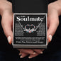 Couples Gifts Necklace To My Soulmate Necklace Birthday Christmas Jewelry Romantic Gifts For My Wife Pendant Jewelry with Message Card and Box Necklaces for Women Valentines Day Happy Anniversary Wedding Present CUSTOM NAME