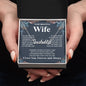 Gifts For Wife Birthday Gifts From Husband Necklace Valentines Days, Necklace for Future Soulmate, Birthday Wedding Jewelry for Wife Necklace Gifts from Husband - Soulmate Gift Necklace with Message Card and Gift Box CUSTOM NAME