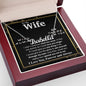 To My Wife Necklace To My Future Wife Necklace Gifts, Promise Necklace For Her, Fiance Gifts For Her, Wedding Necklace Gifts For Soulmate From Husband With Message Card Box LED, Soulmate Necklace For Women, To My Wife Necklace CUSTOM NAME