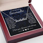 To My Beautiful Soulmate Necklace Gift, Soulmate for Wife Birthday Gifts from Husband, Wedding for Women, Soulmate Gifts, Message Card and Necklace Gifts Box Gift Box Styles on Birthday, Wedding, Anniversary, Valentine CUSTOM NAME