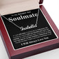 Gifts For Soulmate Birthday Gifts From Husband Necklace Valentines Day, Necklace for Future Soulmate, Valentine Anniversary Jewelry for Wife Necklace Gifts from Husband - Soulmate Gift Necklace with Message Card and Gift Box CUSTOM NAME