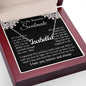 Soulmate Necklace Gift for Her, Soulmate Jewelry, Necklace for Future Wife, Wedding Valentine Jewelry for Wife Necklace Gifts from Husband - Soulmate Gift Necklace with Message Card and Gift Box CUSTOM NAME