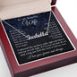 Wife Necklace Gift for Her, Soulmate Jewelry, Necklace for Future Soulmate, Valentine Anniversary Jewelry for Wife Necklace Gift from Husband - Soulmate Gift Necklace with Message Card and Gift Box CUSTOM NAME