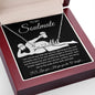 To My Soulmate Necklace For Women, Funny Gifts For Girlfriend,Valentine Christmas Presents For Girlfriend, Best Birthday Meaningful Gift Ideas For Wife, Women Romantic Jewelry For Her Anniversary Message Card and Gift Box Styles CUSTOM NAME