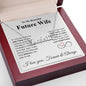 Future Wife Necklace My Last Everything, Promise Necklace For Her, Fiance Gifts For Her, Valentine Gifts For Future Wife With Message Card Box LED, Soulmate Necklace For Women, To My Wife Necklace copy CUSTOM NAME