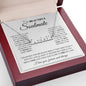 to My Beautiful Soulmate Necklace Future Wife Gifts, Promise Necklace For Her, Fiance Gifts For Her, Wedding Birthday Gifts For Future Wife With Message Card Box LED, Soulmate Necklace For Women, To My Wife Necklace CUSTOM NAME