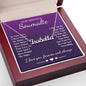 To My Beautiful Soulmate Necklace Gift, Soulmate for Wife Birthday Gifts from Husband, Valentine for Women, Soulmate Gifts, Message Card and Necklace Gifts Box Gift Box Styles on Birthday, Wedding, Anniversary, Valentine CUSTOM NAME